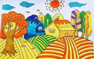 儿童画秋天的图画