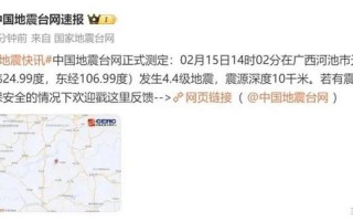 地震最新消息刚刚 发生