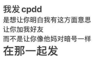 cpdd是什么意思 *** 用语
