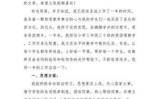 小学新教师个人总结