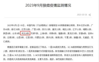 中国大陆猴痘病例已达10例