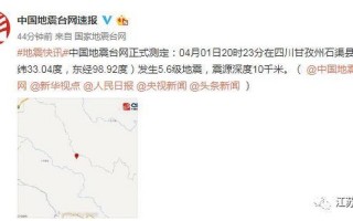 刚刚地震最新消息今天