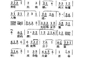 黄梅戏女驸马歌词