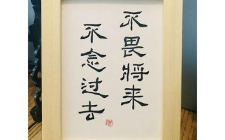 不畏将来 不念过去