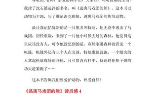 逃离马戏团的熊读后感