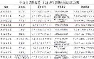 16个中央督导组举报 *** 