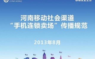 河南移动社会管理渠道