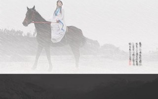 撑伞接落花看那西风骑瘦马