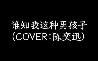 谁知我这种男孩子