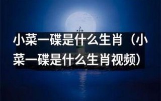 小菜一碟打一个生肖